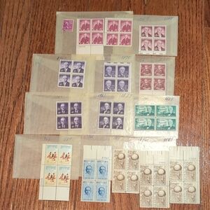 Vintage USPS 4 Cent Stamp Bundle 57 Stamps
